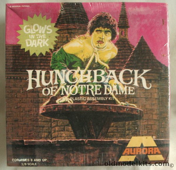Aurora 481 The Hunchback of Notre Dame ' Glow in the Dark' Issue, 481 plastic model kit
